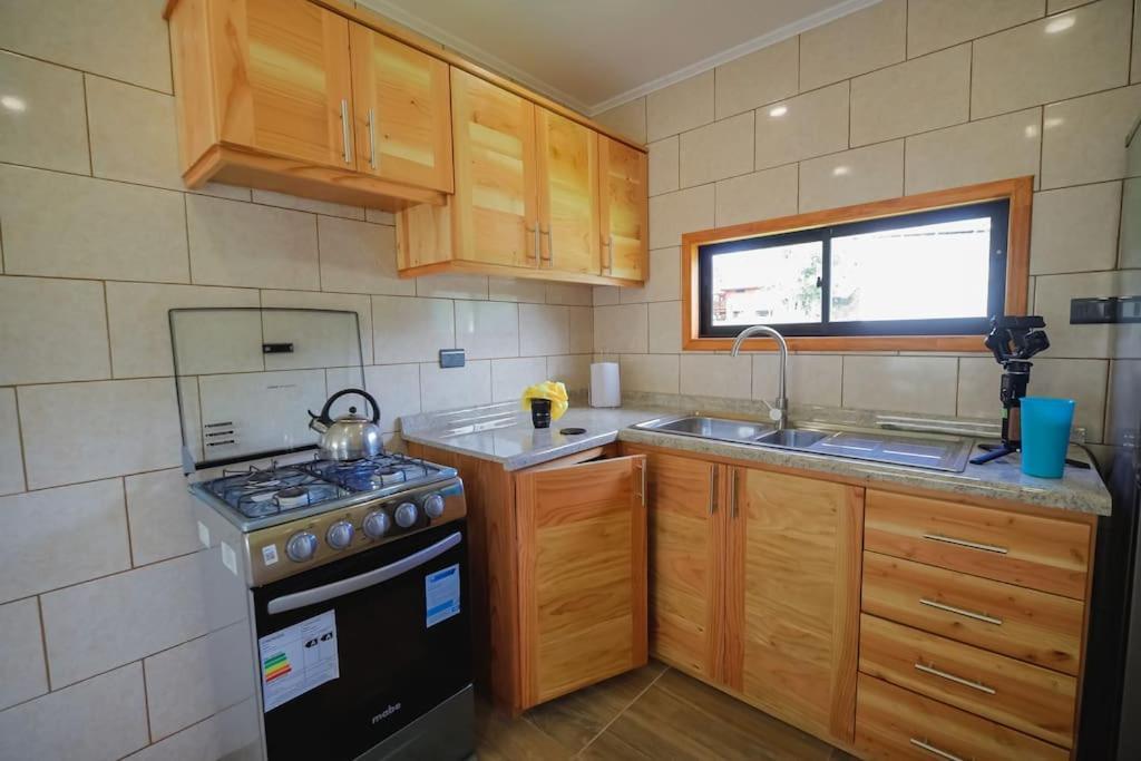 Moderna Cabana En Villarrica Bagian luar foto